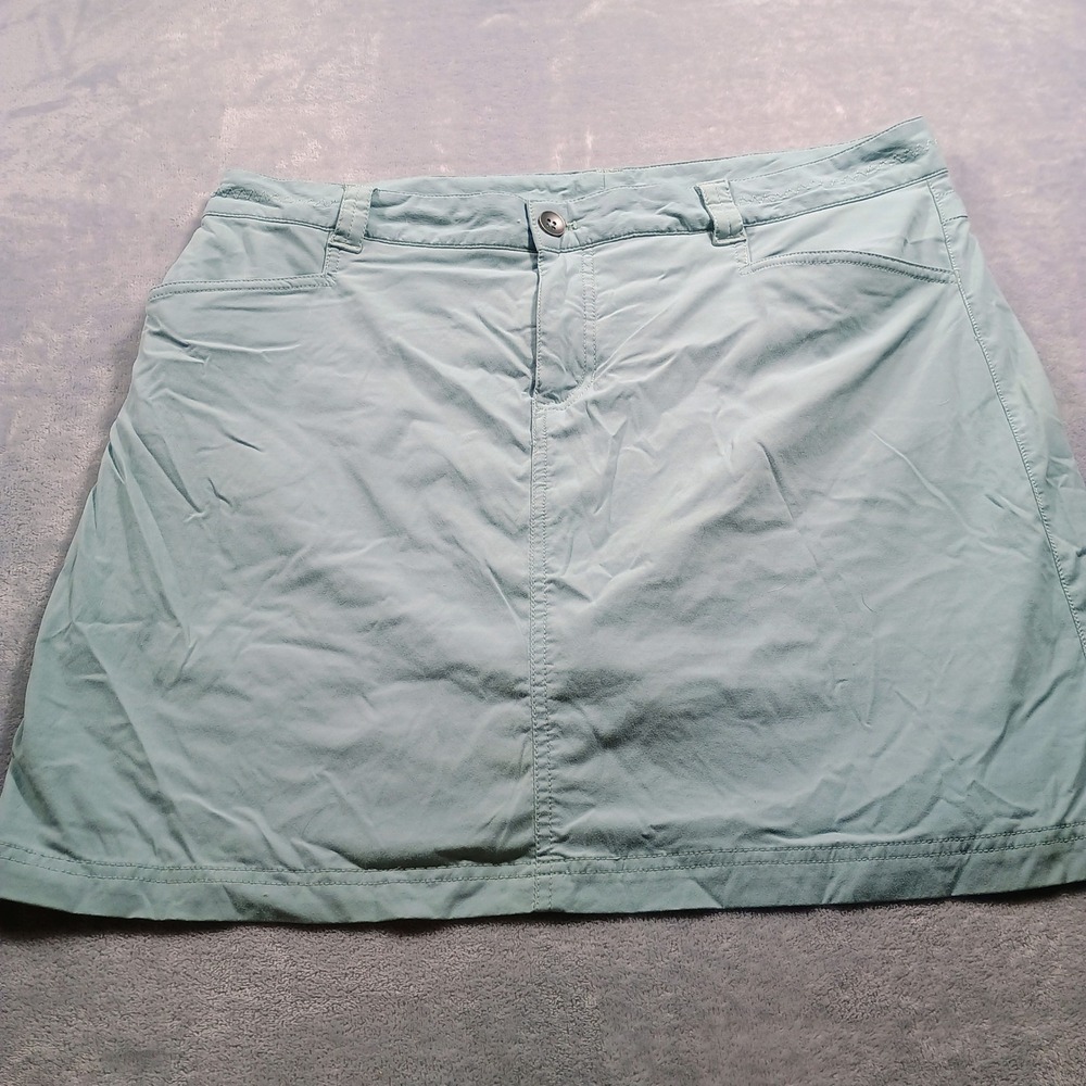 Eddie Bauer Women Skort Blue 14 Built-in Shorts Hiking Activewear‎